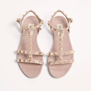 Valentino Blush Studded Sandal